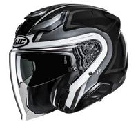 HJC Casco jet F31 Bask MC5 Nero/Bianco - Taglia M