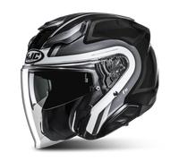 HJC Casco jet F31 Bask MC5 Nero/Bianco - Taglia M