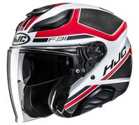 Casco F31 CERON Bianco Rosso HJC - UE: S