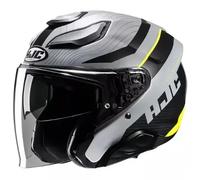 casco jet hjc f31 naby (mc3hsf) - grigio / nero / fluo L