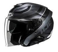 casco jet hjc f31 naby (mc5sf) - nero opaco / grigio XL