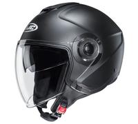 Casco jet HJC i40N con visiera sole integrata SOLID SEMI FLAT BLACK