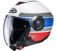 Casco Jet HJC Modello i40 Tolan MC21 Bianco Blu Rosso Taglia L
