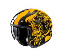 casco jet HJC V31 Flame giallo