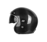Casco jet in fibra di carbonio, leggero, sicuro e approvato. Consegna rapida