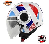 CASCO DEMI JET KAPPA KV28R JOIN BIANCO NERO ROSSO TG. XS-54 COD. HKKV28RJNWR54