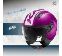 CASCO JET KAPPA STRIKER KV57 VIOLA ECE 22.06 TG.S