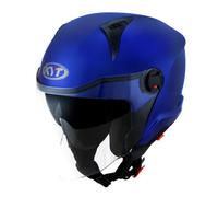 Casco Jet KYT D-CITY Plain Blue Metal Taglia:XS