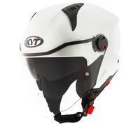 Casco Jet KYT D-CITY Plain Crystal White Matt