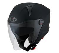 KYT D-City Plain, casco jet M male Nero Opaco