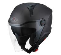 Casco Jet KYT D-CITY Plain Matt Gun Metal Taglia:XL