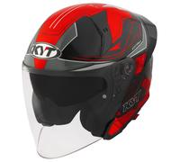 Casco Jet KYT TTR-JET Led Black/Red