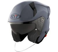 KYT TTR-JET Plain, casco jet S male Grigio