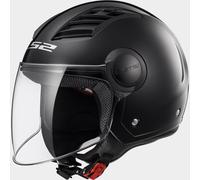 LS2, Casco Moto Jet AIRFLOW SOLID Gloss Black, M