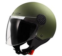 Casco Jet Ls2 OF558 Sphere II Solid Verde Militare Opaco
