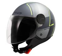 Casco Jet LS2 OF558 Sphere Lux II Firm Nero Opaco/TitanioS Nero Opaco,Titanio