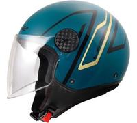 LS2 Casco Jet OF558 Sphere Lux II Minim Aperto Blu Verde Acqua Opaco XL