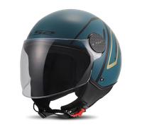 LS2 Helmets Casco Jet OF558 Sphere Lux II Minim Blu Verde Acqua Opaco M
