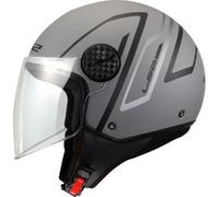 Casco Jet Ls2 OF558 Sphere Lux II Minim Nero Grigio Opaco XXL