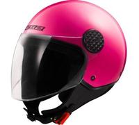 Casco Jet Ls2 OF558 Sphere Lux II Solid Rosa Fluo Lucido M
