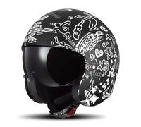 Casco Jet LS2 OF599 Spitfire II Nero Opaco/BiancoXS Nero Opaco,Bianco