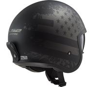 Casco jet LS2 OF599 SPITFIRE Nero FLAG L