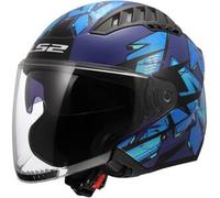 §Casco Jet LS2 OF600 Copter II Blu§