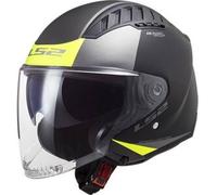 LS2, Casco Moto Jet COPTER II URBANE Matt Black H-V Yellow, S