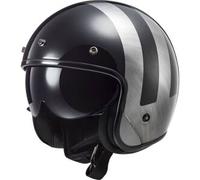Casco Jet Ls2 OF601 Bob II Lines Nero Lucido Jeans S