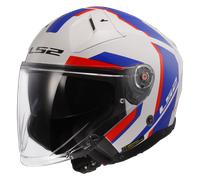 Casco Jet LS2 OF603 Infinity II Bianco/Blu/RossoL Bianco,Blu,Rosso