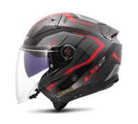 Casco Jet LS2 OF603 Infinity II C RossoL Rosso