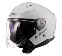 CASCO JET LS2 OF603 INFINITY II SOLID GLOSS WHITE-06 | LS2 | MotoCharlie