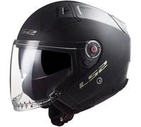 LS2 OF603 Infinity II Solid Casco Jet, nero, taglia M per maschi