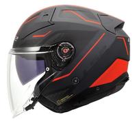 Casco Jet Ls2 OF603 Infinity II Veyron Nero Grigio Rosso Opaco