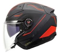 Casco Jet Ls2 OF603 Infinity II Veyron Nero Grigio Rosso Opaco XS