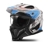 Casco Jet LS2 OF606 DRIFTER DEVOR Bianco Opaco/BluXXL Bianco Opaco,Blu
