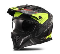 Casco Jet LS2 OF606 DRIFTER DEVOR Nero Opaco/Giallo Alta VisibilitàM Nero Opaco,Giallo Alta Visibilità