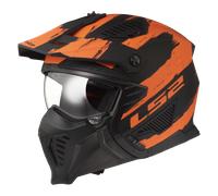 Casco Jet LS2 OF606 Drifter Nero Opaco/ArancioXL Nero Opaco,Arancio