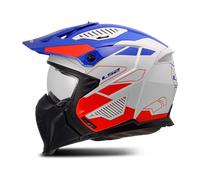 LS2 Helmets Casco Crossover OF606 Drifter Trek Bianco Blu Rosso Lucido XS