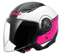 Casco Jet Ls2 OF616 Airflow 2 Cover Bianco Rosa XS