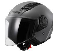 LS2 OF616 Airflow II Solid, casco jet XS male Grigio