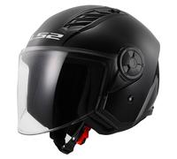 Casco Jet Ls2 OF616 Airflow 2 Solid Nero Lucido