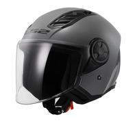 CASCO JET LS2 OF616 AIRFLOW II 2 GRIGIO LUCIDO NARDO GREY INTERNO REMOVIBILE