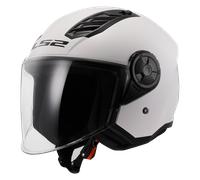 CASCO JET LS2 OF616 AIRFLOW II SOLID GLOSS WHITE-06 | LS2 - Taglia Int: XS