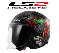 CASCO JET LS2 OF616 AIRFLOW II HAPPY DREAMS INTERNO REMOVIBILE PRESE D'ARIA