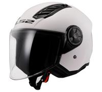 CASCO LS2 OF616 AIRFLOW 2 BIANCO LUCIDO TAGLIA XXL