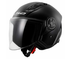 casco jet ls2 of616 airflow ii solid - nero brillante XS