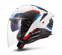 LS2 LS2 - Casco OF618 Verso II Air Bianco / Blue / Rosso S
