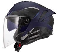 LS2 OF618 Verso II Air, casco aperto M male Opaco Blu Scuro/Nero