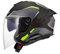 LS2, Casco Moto Jet VERSO II AIR Black H-V Yellow, S